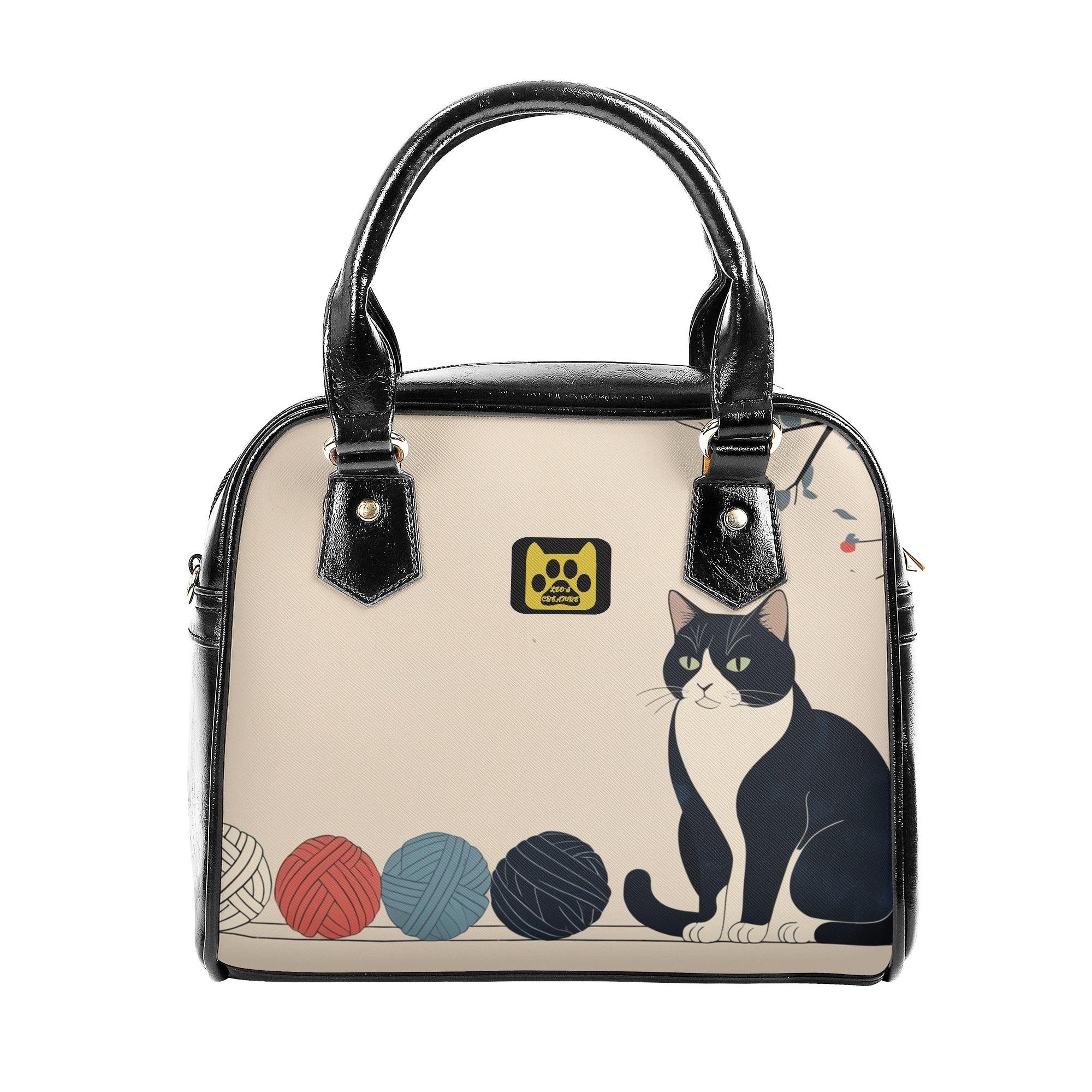 お得なクーポン 送料無料 タキシード猫と宝物の毛糸 2WAYショルダーバッグ レディース バッグ 動物 leojiro24 ★★★