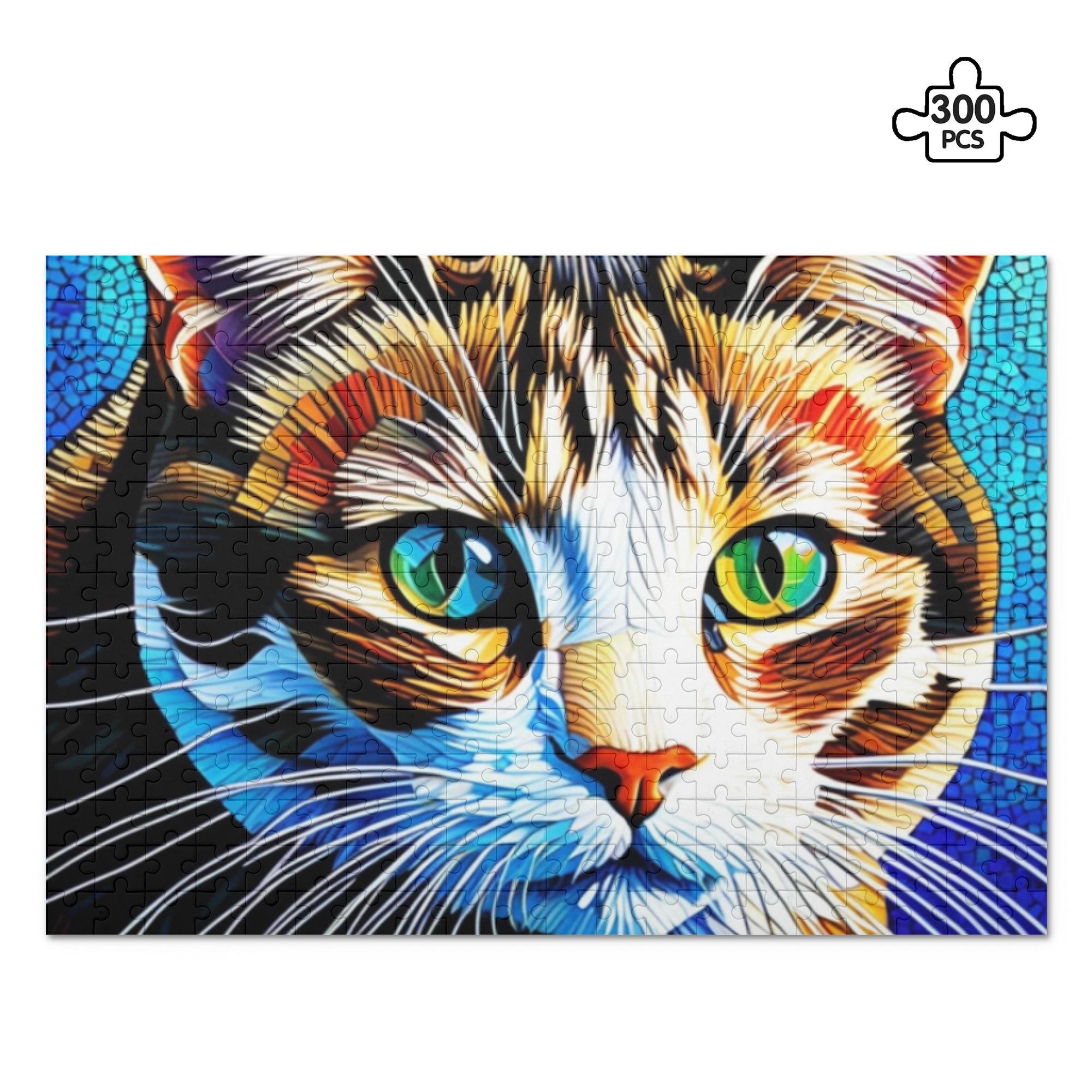 楽天市場】お得なクーポン 送料無料 カラフルモザイクアートの猫