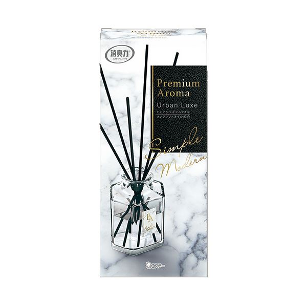 （まとめ） エステー玄関・リビング用 消臭力 Premium Aroma Stick アーバンリュクス 本体 50ml 1個 【×10セット】