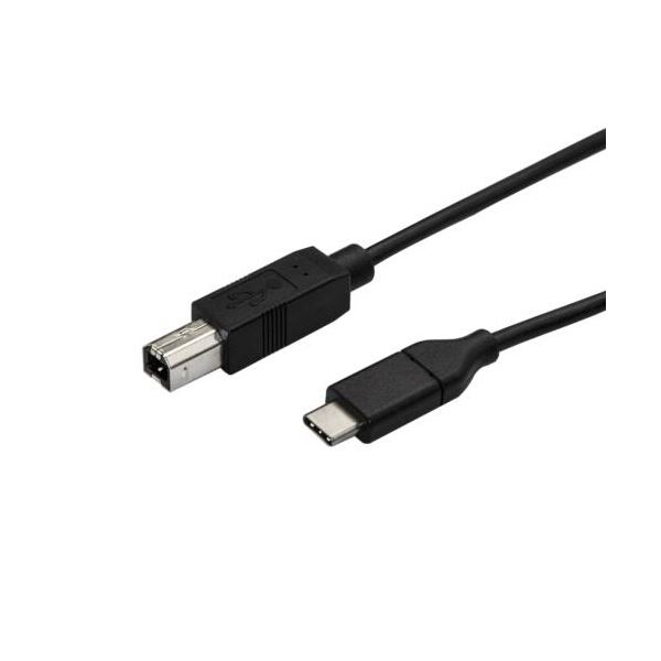 （まとめ） StarTech.com USB2.0 印刷機有線テレビ 印字機B（牡）-TypeC（牡） 0.5m 黒いことUSB2CB50コマーシャル 1本 【×3書き割り】