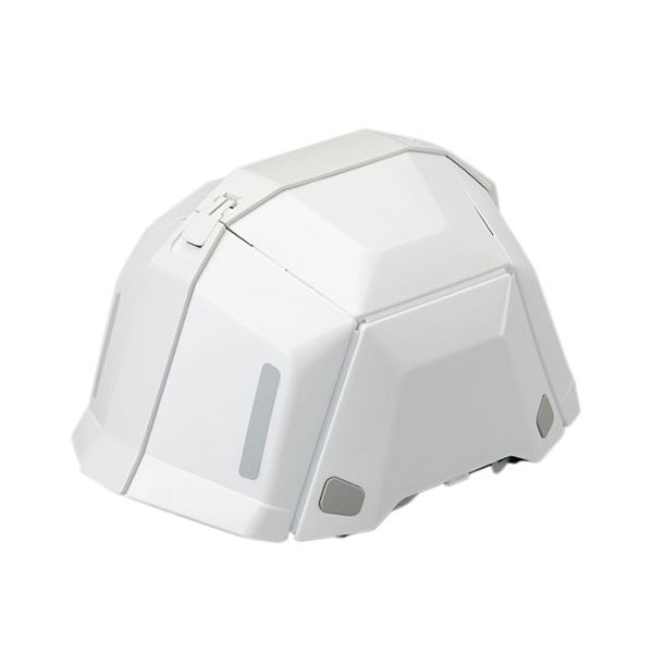 TOYO 折りたたみヘルメットBLOOM ホワイト 収納力も防護力も これひとつ 折りたためるヘルメットで どこでも安心を持ち運び ATC35702