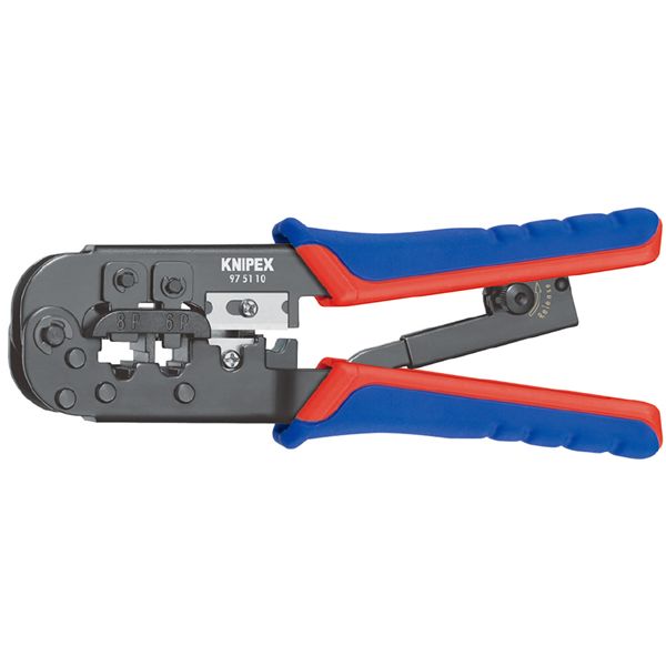 KNIPEX クニペックス ウエスタン繋ぎ圧着プライヤー （6／8いの一番） コンフォート 全長190粍 9751-10