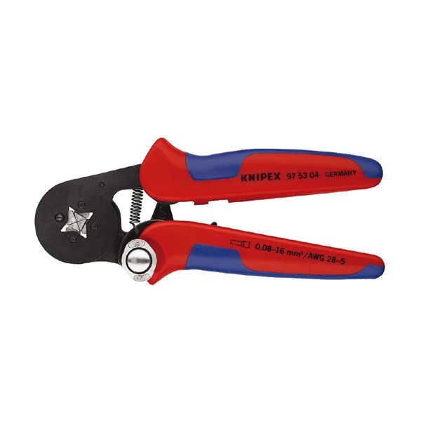 KNIPEX クニペックス ワイヤーエンドスリーブ圧着プライヤー コンフォート 全長180粍 9753-04