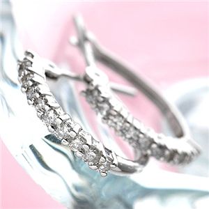 0.2ctダイヤハーフエタニティピアス ダイヤモンドピアス|BONATHIA