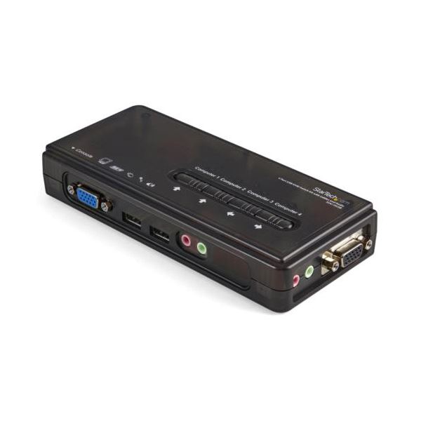 StarTech.com 4ポートUSB接続KVMスイッチ ブラック SV411KUSB 1台 13,171円