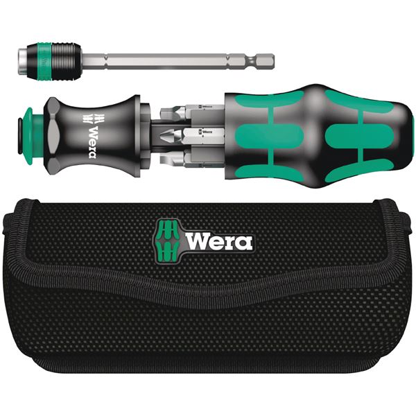 WERA ヴェラ 7点組 1/4HEX ドライバービットセット Kコンパクト26 ポーチ付 051025 工具 ツール DIY 作業工具 道具
