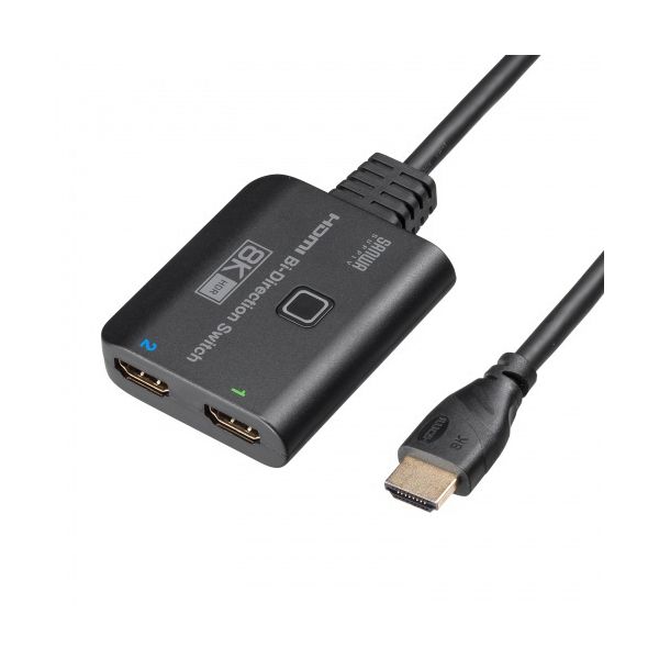 サンワサプライ 8K対応HDMI切替器 （2入力・1出力または1入力・2出力） SW-HDR8K21BD 1台