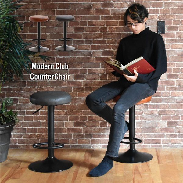 昇降バーチェアー【ダークグレー】 組立品【代引不可】｜BONATHIA
