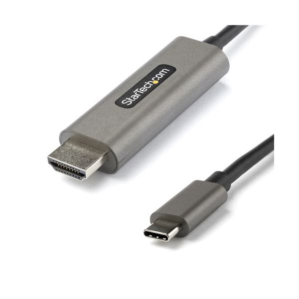 StarTech.com USB TypeC-HDMI 変換ケーブル 5m 4K／60Hz スペースグレー CDP2HDMM5MH1本