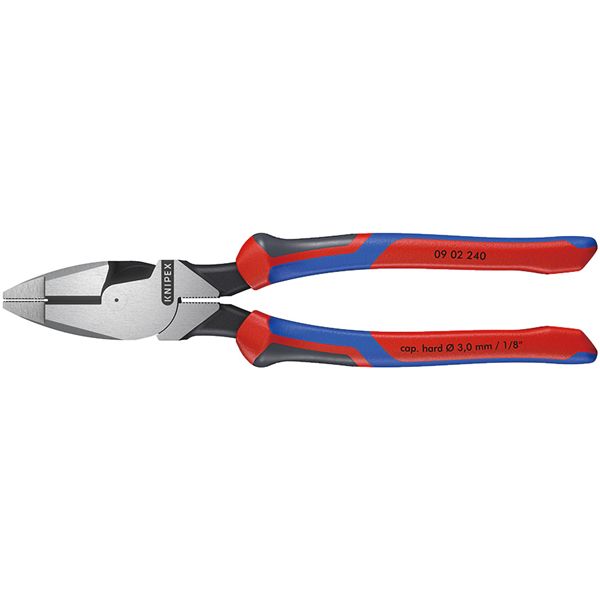 KNIPEX クニペックス 配線工事用豪然たるプライヤー コンフォート 大きさ55×22×240粍 0902-240