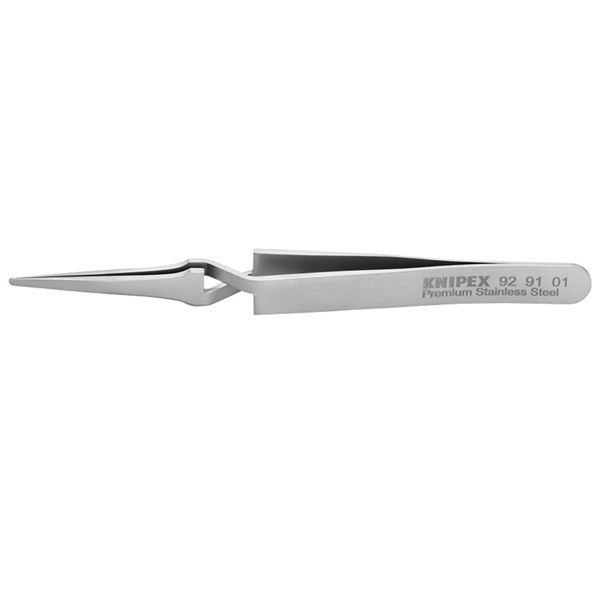 KNIPEX クニペックス 逆作用ピンセット（INOX） 120mm 全長120mm 9291-01