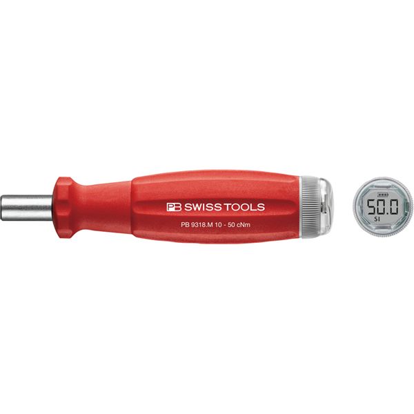 PB SWISS TOOLS ピービースイスツールズ デジタルトルクハンドルV02 トルク調整範囲（Nm）0.1-0.5 9318.M10-50JCBB