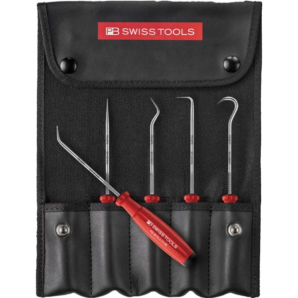 PB SWISS TOOLS ピービースイスツールズ 5本組 スイス連邦手持ち部分手合い 爪物の具書き割り ロールケース付 8685.SET