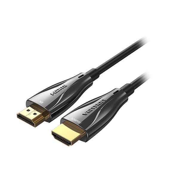 VENTION 業務用 オプティカルHDMI Male to Male HDケーブル 8K対応 10m 亜鉛合金タイプ HDCP対応 ブラック AL-1574