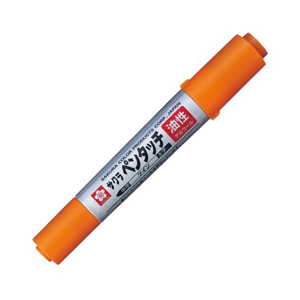 （まとめ） サクラクレパス油性マーカー ペンタッチツイン おうどいろ PK-T#15 1セット（10本） 【×3セット】