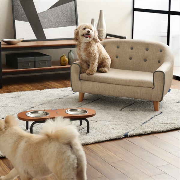 愛玩動物用 寝台 寝椅子 犬用 猫用 RILI リリ BE ベージュ 愛玩動物装具【代引不可】