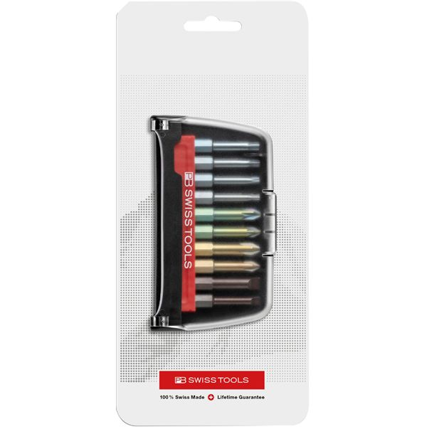 PB SWISS TOOLS ピービースイスツールズ 10本組 段付き添い人ビット書き割り 入れもの入 E6.702BCCN