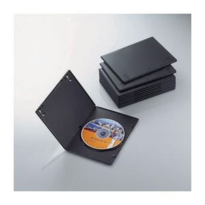 (まとめ)エレコム か細いヴィデオディスクトール容れもの CCD-DVDS03BK【×10書き割り】