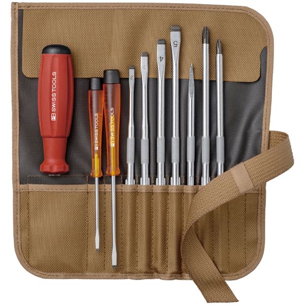 PB SWISS TOOLS 8218TO 差替式１番ウッド 書き割り 9本組 赤銅色 物の具 物の具 DIY 進め方物の具 物の具 １番ウッド