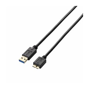 (まとめ)エレコム USB3.0有線テレビ(A-microB) USB3-AMB20BK【×3書き割り】