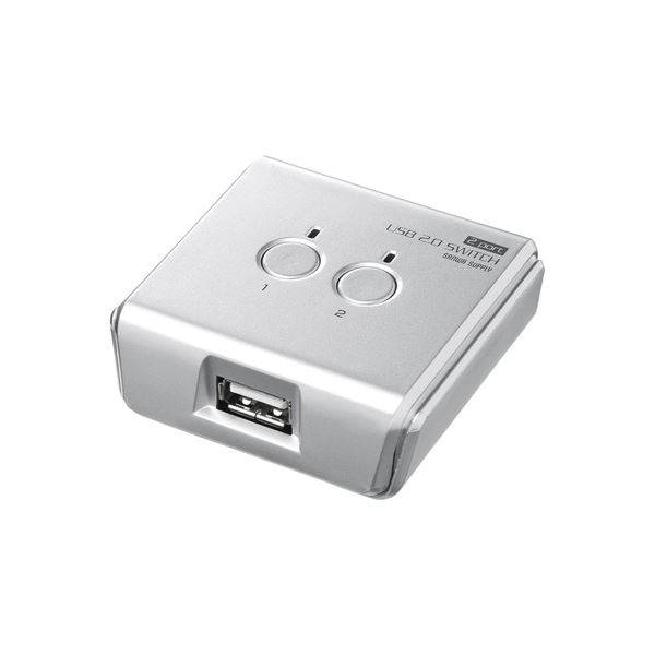 (まとめ)サンワサプライ USB2.0手動うつり変わり器(2回路) SW-US22N【×2書き割り】