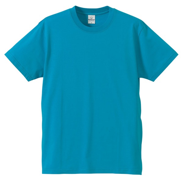 〔5枚セット〕 Tシャツ XLサイズ ターコイズ ブルー 綿100％ 耐久性 半袖 tシャツ ティーシャツ ティシャツ トップス 衣類