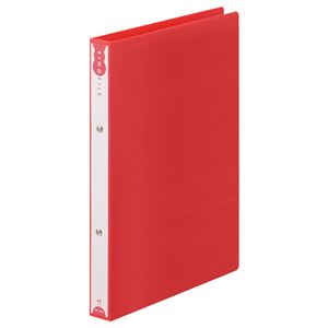 （まとめ） TANOSEE リングファイル（PP表紙） A4タテ 2穴 180枚収容 背幅31mm レッド 1冊 【&times;20セット】｜BONATHIA