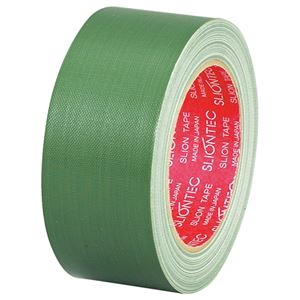 （まとめ） スリオンテック 布粘着テープ No.3390 50mm×25m 緑 No.3390-50GR 1巻 【×10セット】