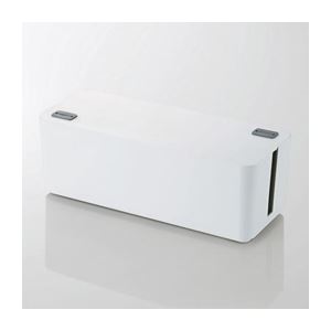 (まとめ)エレコム 有線テレビボックス席(6個口) EKC-BOX001WH【×2書き割り】