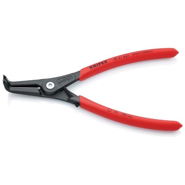 KNIPEX クニペックス 4941-A31 軸用 細やか スナップリングプライヤー 曲 ストッハ 物の具 物の具 DIY 進め方物の具 物の具 ペンチ