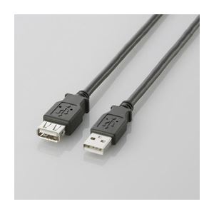 (まとめ)エレコム USB2.0取りひろげる有線テレビ(A-A取りひろげる手合い) U2C-E05BK【×10書き割り】
