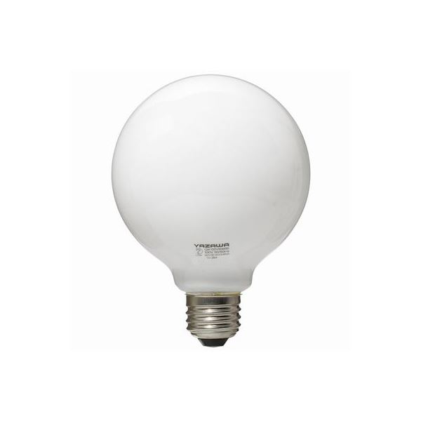 (まとめ)YAZAWA ボール電球40W形ホワイト GW100V38W95【×10セット】