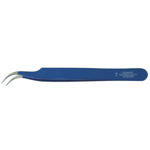 DUMONT デュモント 0302-7-CO ピンセット NO.7 ブルー・イノックス 工具 ツール DIY 作業工具 道具 ピンセット