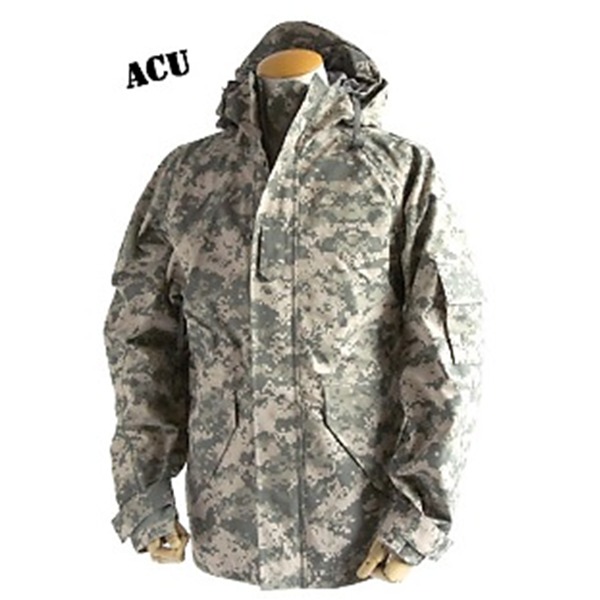 アメリカ軍 ECWC S-1 ジャケット パーカー XSサイズ ACU カモ 迷彩 透湿防水 米軍 レプリカ ミリタリーウェア 軍モノ｜BONATHIA