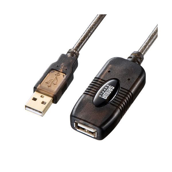 【5個書き割り】 サンワサプライ 5m取りひろげるUSBアクティブリピーターケーブル KB-USB-R205NX5