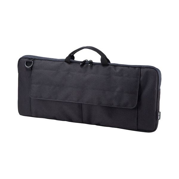 (まとめ) サンワサプライ キーボード用バッグ ブラック BAG-KB01BK 1個 【×3セット】