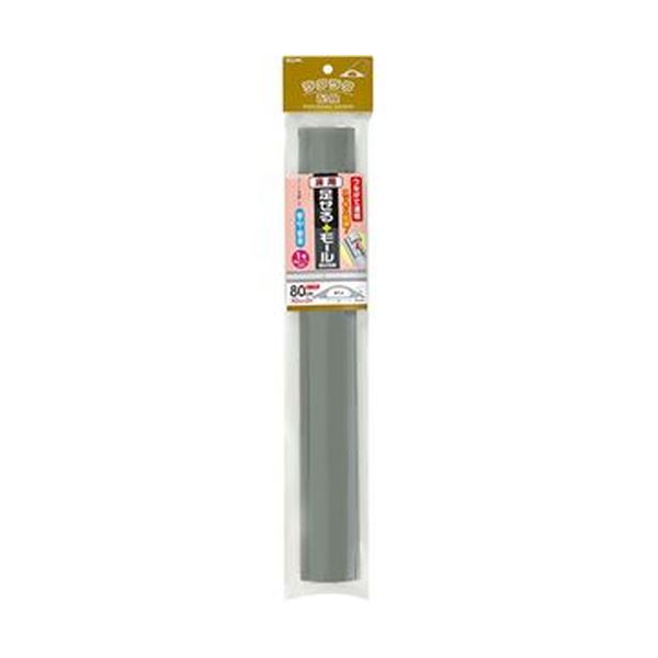（まとめ）ELPA 足せるショッピングセンター 床用1号40珊 磁気テープ付 薄墨色 PSM-U140P2（GY）1容器に並べる（2本）【×10書き割り】