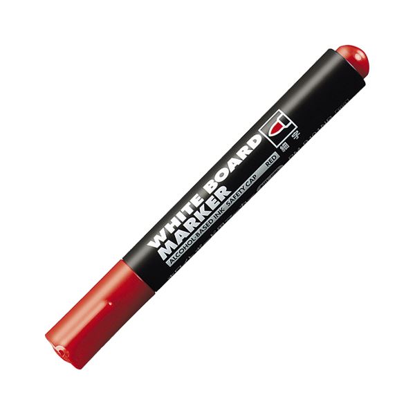 (まとめ) コクヨ ホワイトボード用マーカーペン 細字 赤 業務用パック PM-B101NR 1箱(10本) 【×10セット】
