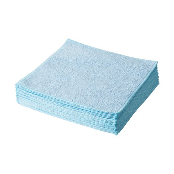 （まとめ）ボンはやりっ子 マイクロファイバークロス 250×250粍 青碧 F-928 1容器に並べる（20枚）【×5書き割り】