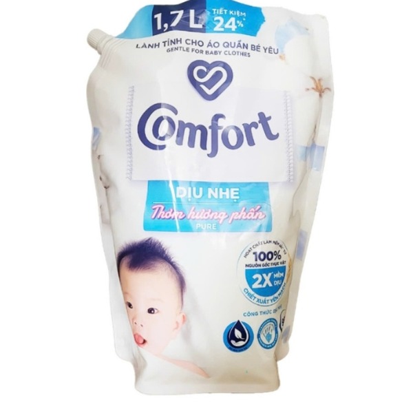 【アジアン ダウニー】 柔軟剤/洗濯用品 【コンフォート リフィル】1700ml×4袋セット 〔ランドリー用品〕