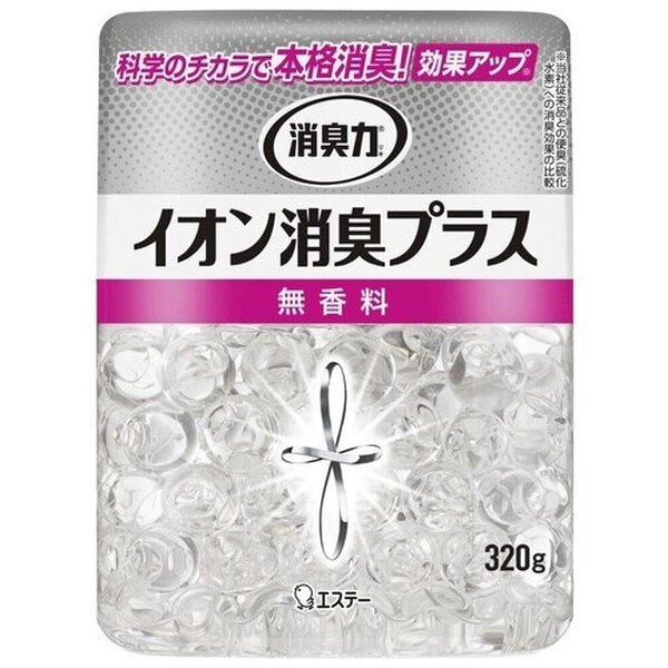 (まとめ）エステー 消臭力クリアビーズ 本体 無香料 320g【×10セット】