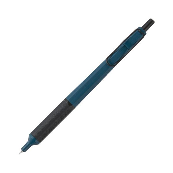 (まとめ) 三菱鉛筆 油性ボールペン ジェットストリーム エッジ 0.38mm 黒 (軸色：プルシアンブルー) SXN100338.10 1本 【×5セット】
