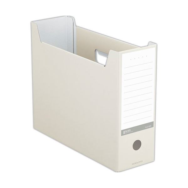 (まとめ) コクヨ 整理保存用具ボックス席(NEOS)A4ヨコ 背幅102粍 象牙色 A4-NELF-W 1冊  【×30書き割り】