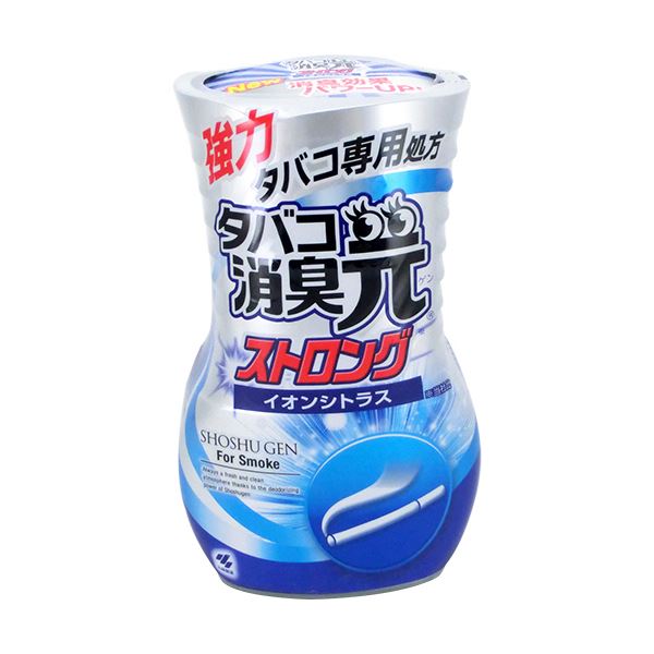 (まとめ)小林製薬 タバコ消臭元 ストロング イオンシトラス 400ml 1個 【×10セット】