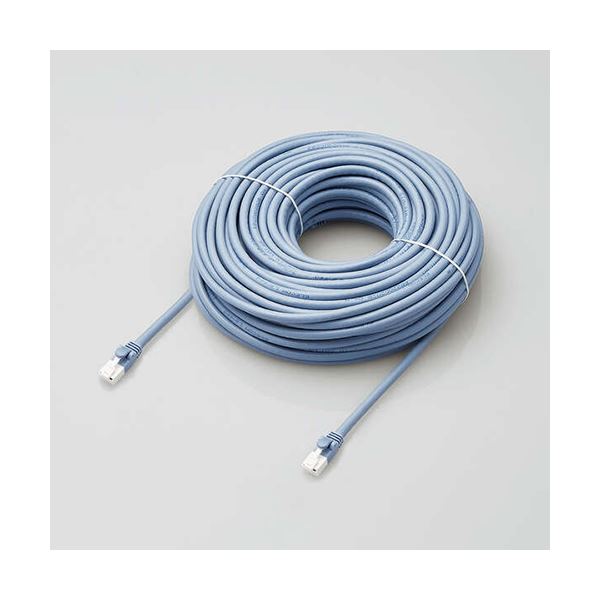 エレコム ローカルエリアネットワーク有線テレビ/CAT6A相応う/EU RoHS申しつける標準尺度/爪折れ押しとどめる/飾り気の無い包み遣りかた/30m/ヨリ線/青色 LD-GPAT/BU30/RS