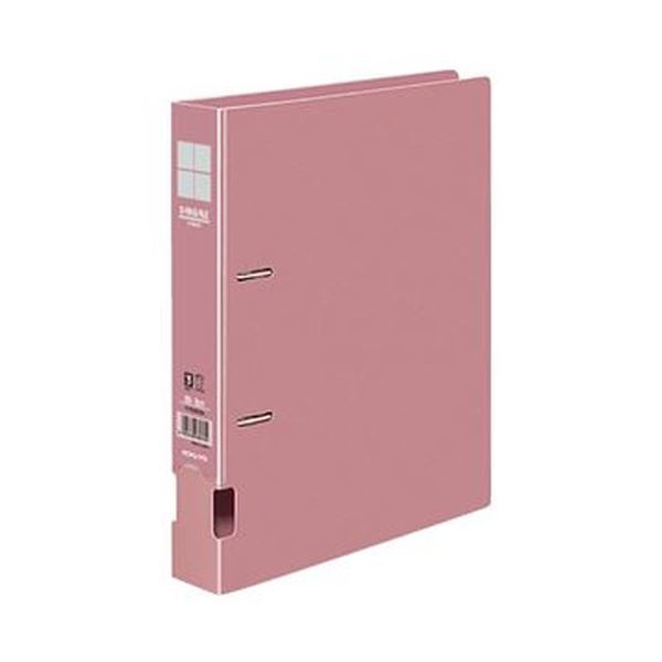 （まとめ）コクヨ D輪っか整理保存用具S型生まれ変わりPP上表紙 B5タテ 2穴 300枚封じこめる 背幅45粍 サクラ色 フ-FD431NP 1書き割り（4冊）【×10書き割り】