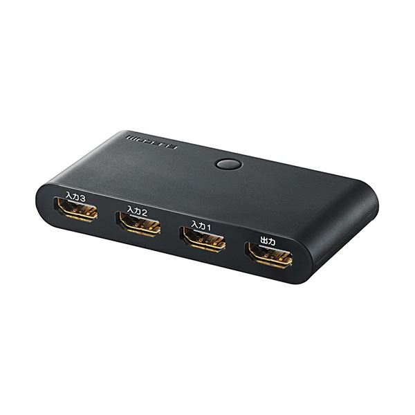 (まとめ) エレコムHDMI切替器(環境配慮パッケージ) 3ポート(入力:3、出力:1) DH-SW31BK/E 1個 【×5セット】