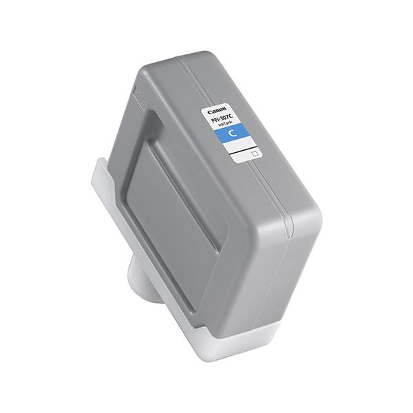 (まとめ) キヤノン Canon インキ貯蔵タンク PFI-307C 染め料シアンインキ 330ml 9812B001 1個  【×5書き割り】