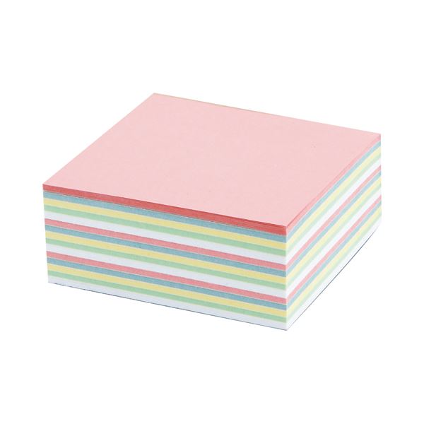 (まとめ) プロモスティックジャパン どこからでもふせん 75×75mm 混色5色 TAF-09-007 1冊 【×10セット】