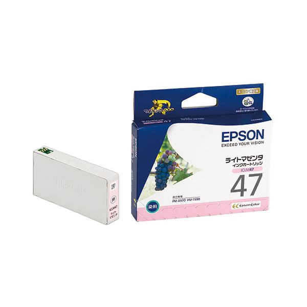 (まとめ) エプソン EPSON インキ薬莢 ライトマゼンタ ICLM47 1個  【×10書き割り】